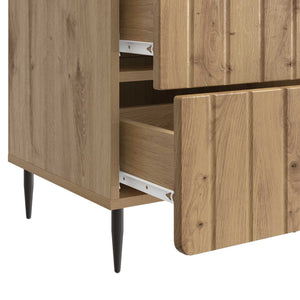 Κομοδίνο Artisan Δρυς 43x 41 x 68 εκ Επεξεργασμένο Ξύλο - Pakobazaar