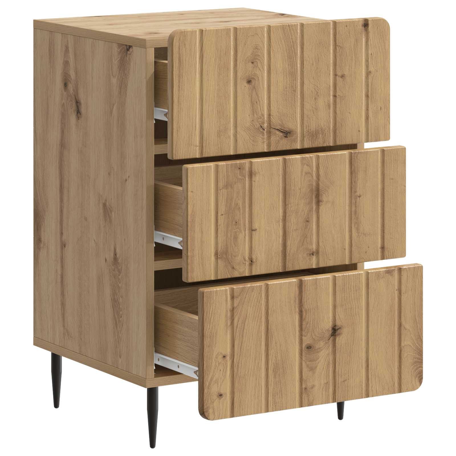 Κομοδίνο Artisan Δρυς 43x 41 x 68 εκ Επεξεργασμένο Ξύλο - Pakobazaar