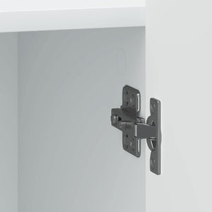 Κομοδίνο 2 pcs Λευκό 43 x 34,5 x 52 εκ Επεξεργασμένο Ξύλο - Pakobazaar