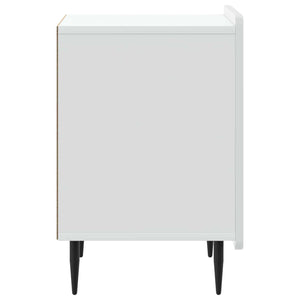 Κομοδίνο 2 pcs Λευκό 43 x 34,5 x 52 εκ Επεξεργασμένο Ξύλο - Pakobazaar