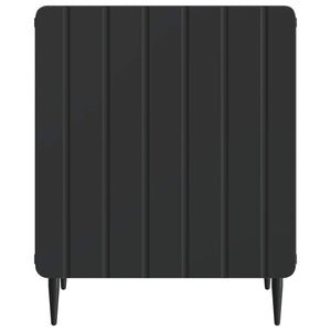 Κομοδίνο 2 pcs Μαύρο 43 x 34,5 x 52 εκ Επεξεργασμένο Ξύλο - Pakobazaar