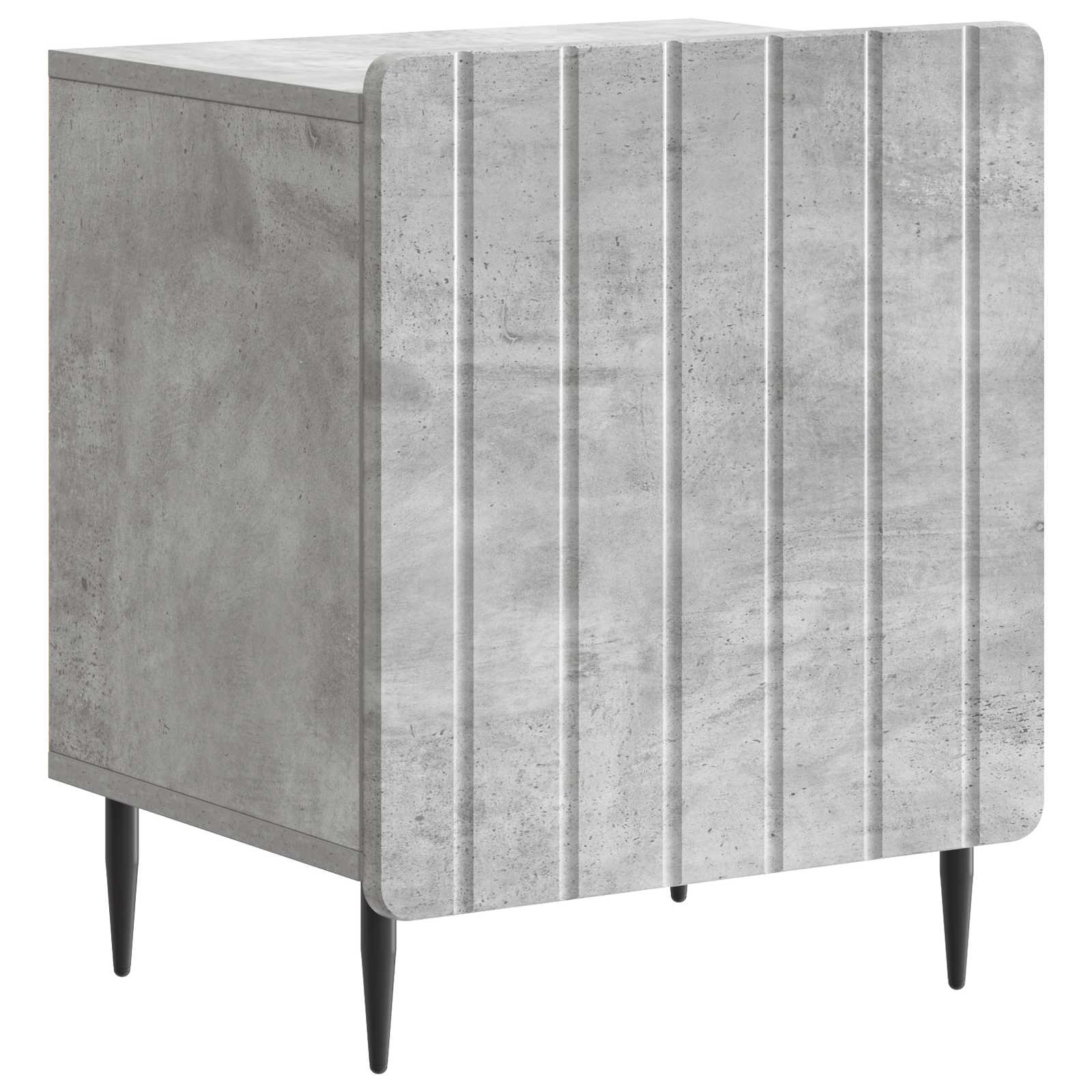 Κομοδίνο 2 pcs Γκρι Σκυροδέματος 43 x 34,5 x 52 εκ - Pakobazaar