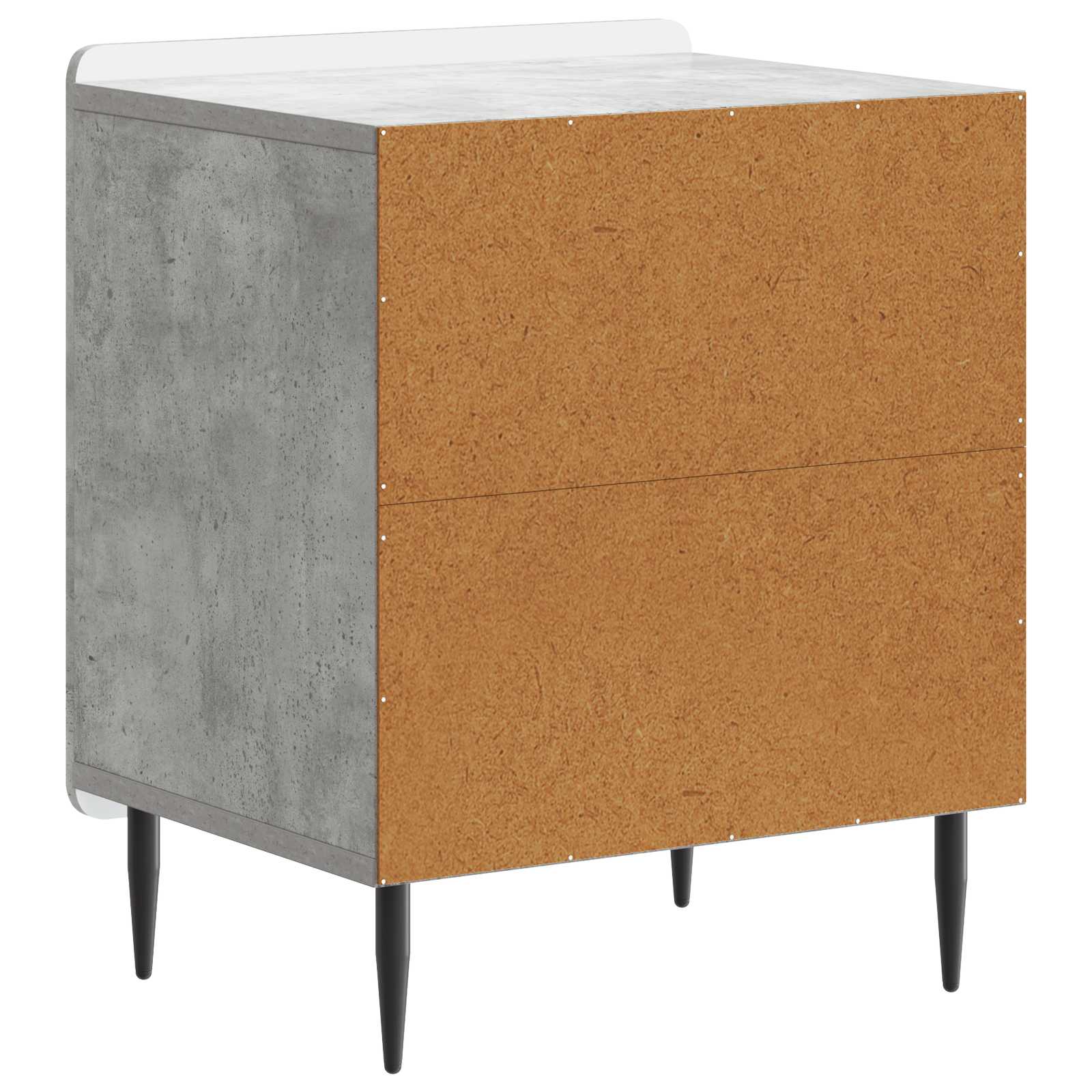 Κομοδίνο 2 pcs Γκρι Σκυροδέματος 43 x 34,5 x 52 εκ - Pakobazaar