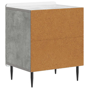 Κομοδίνο 2 pcs Γκρι Σκυροδέματος 43 x 34,5 x 52 εκ - Pakobazaar