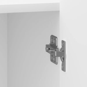 Κομοδίνο 2 pcs Γυαλιστερό Λευκό 43 x 34,5 x 52 εκ - Pakobazaar