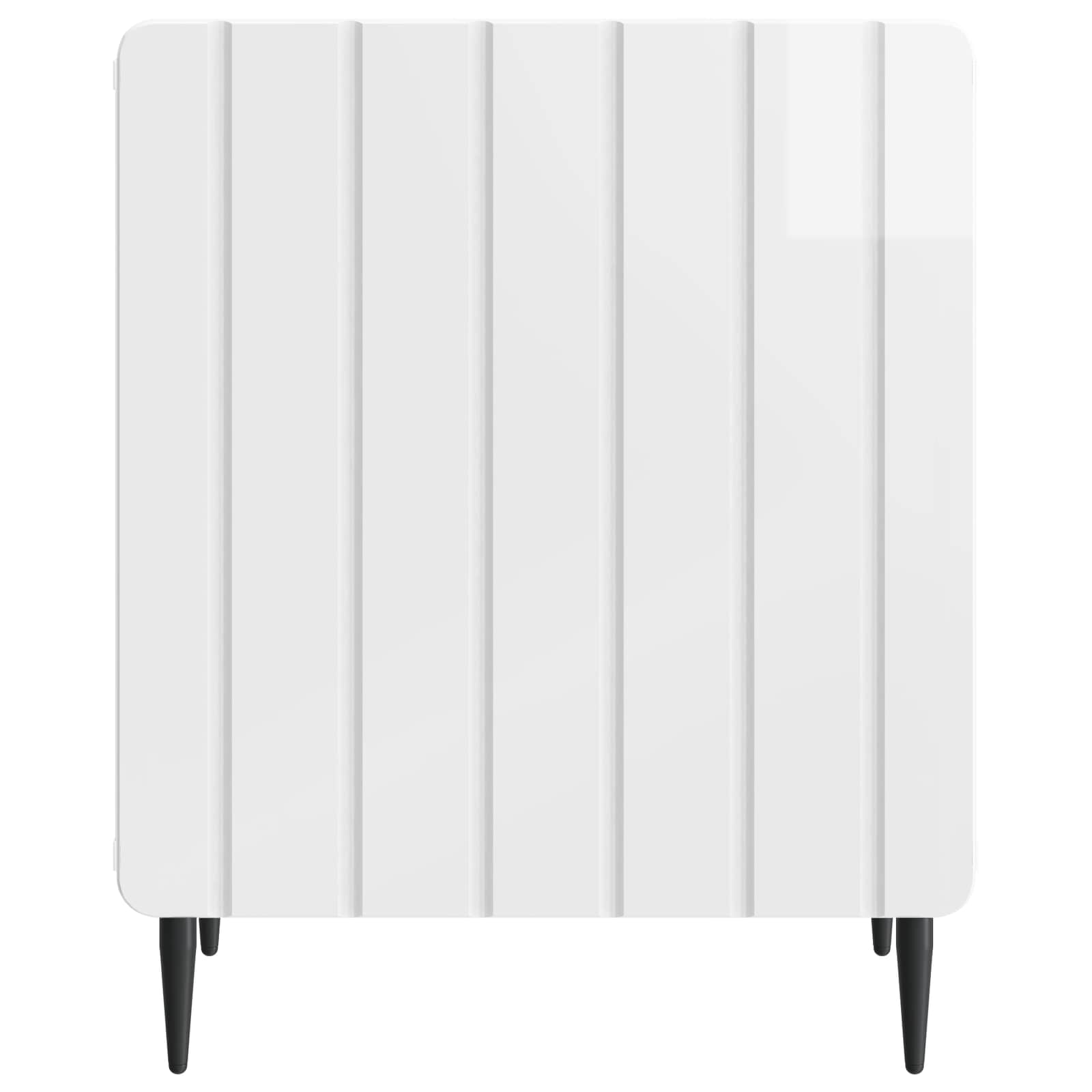 Κομοδίνο 2 pcs Γυαλιστερό Λευκό 43 x 34,5 x 52 εκ - Pakobazaar