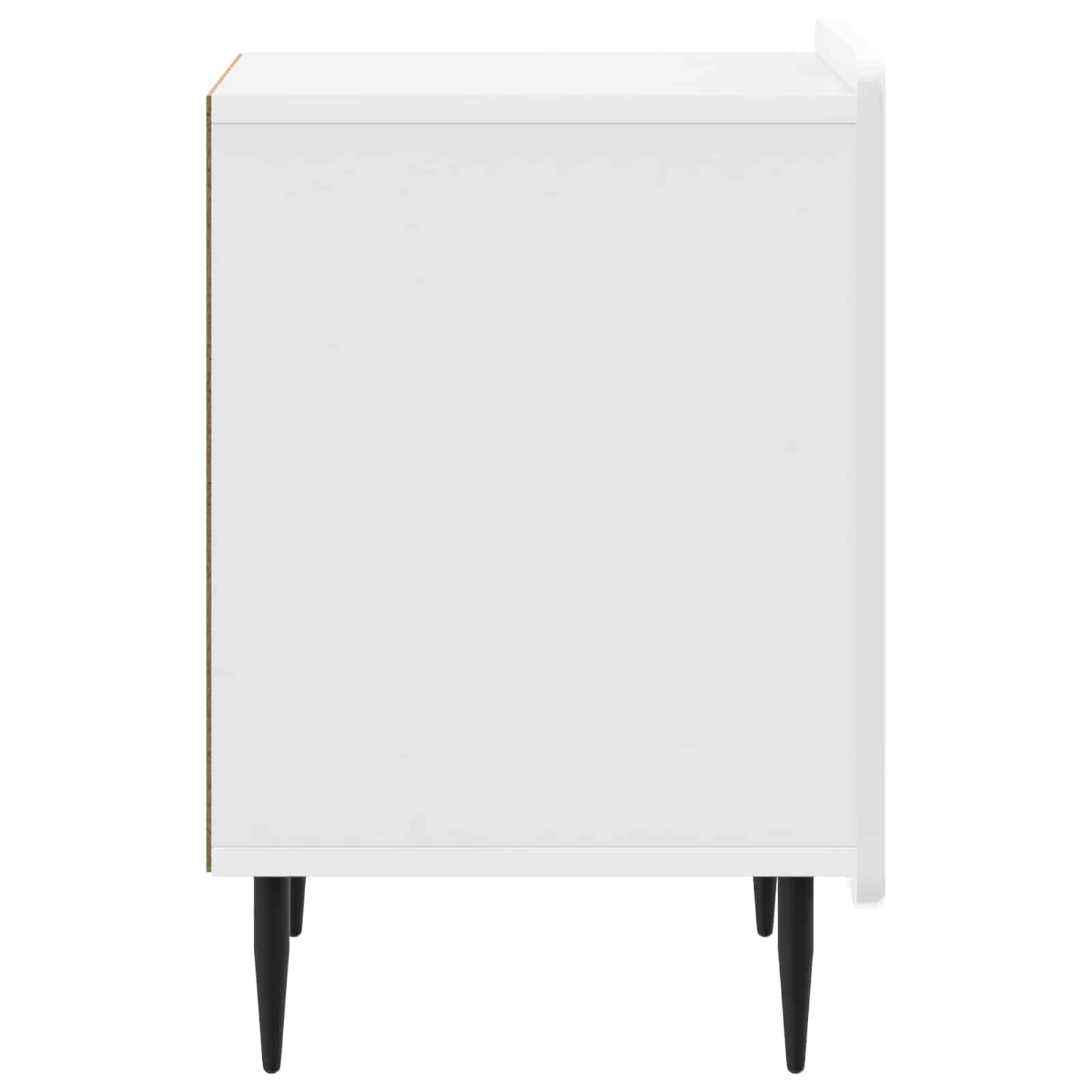 Κομοδίνο 2 pcs Γυαλιστερό Λευκό 43 x 34,5 x 52 εκ - Pakobazaar