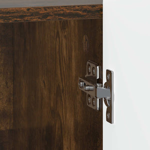 Κομοδίνο 2 pcs Καπνισμένο Ξύλο Δρυός 43 x 34,5 x 52 εκ - Pakobazaar
