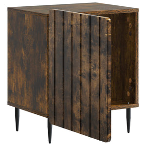 Κομοδίνο 2 pcs Καπνισμένο Ξύλο Δρυός 43 x 34,5 x 52 εκ - Pakobazaar