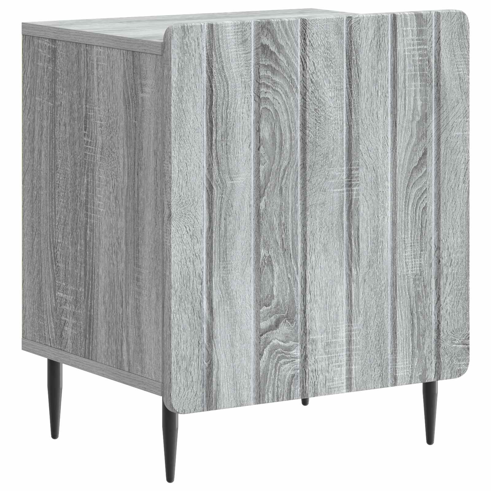 Κομοδίνο 2 pcs Γκρι Sonoma 43 x 34,5 x 52 εκ Επεξεργασμένο Ξύλο - Pakobazaar