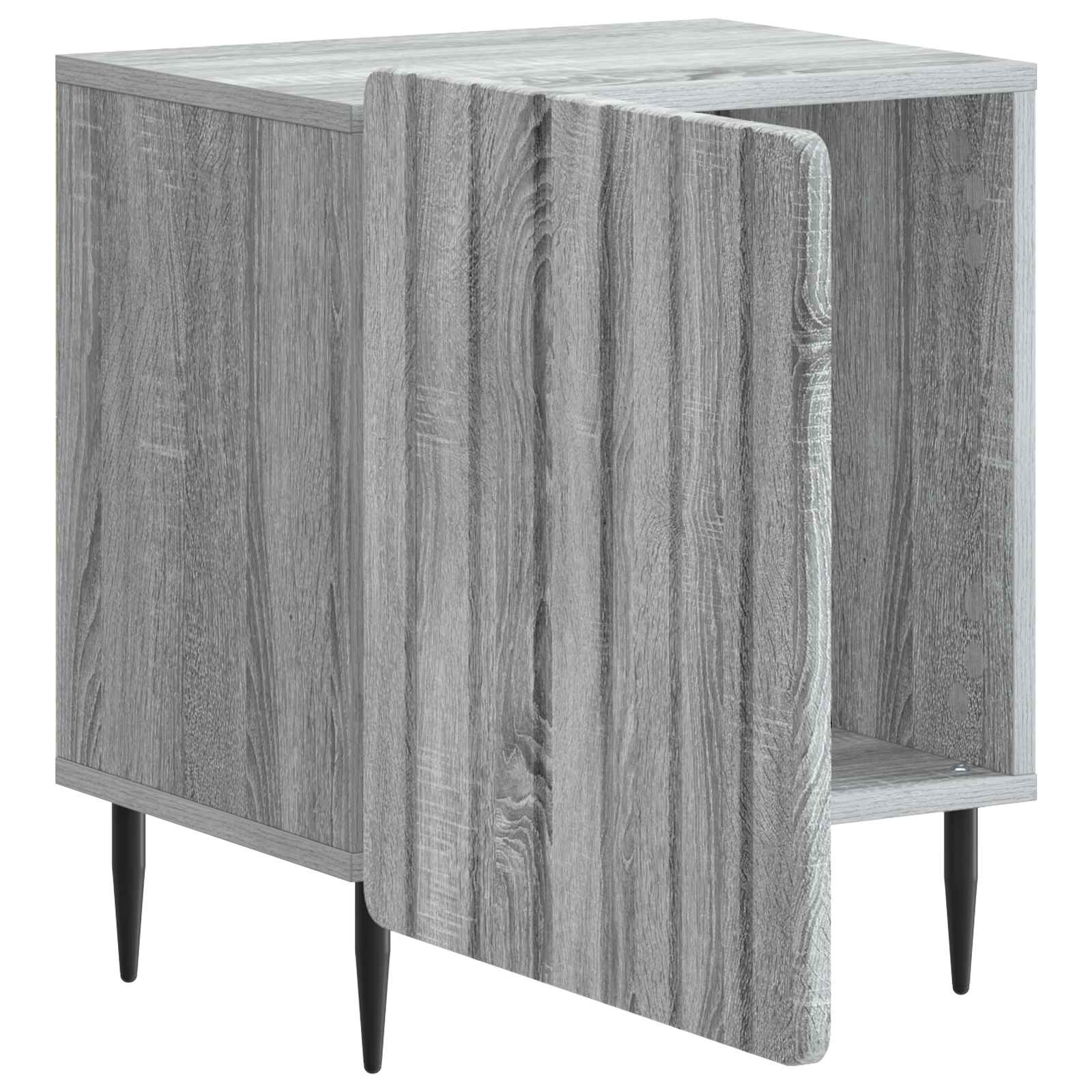 Κομοδίνο 2 pcs Γκρι Sonoma 43 x 34,5 x 52 εκ Επεξεργασμένο Ξύλο - Pakobazaar
