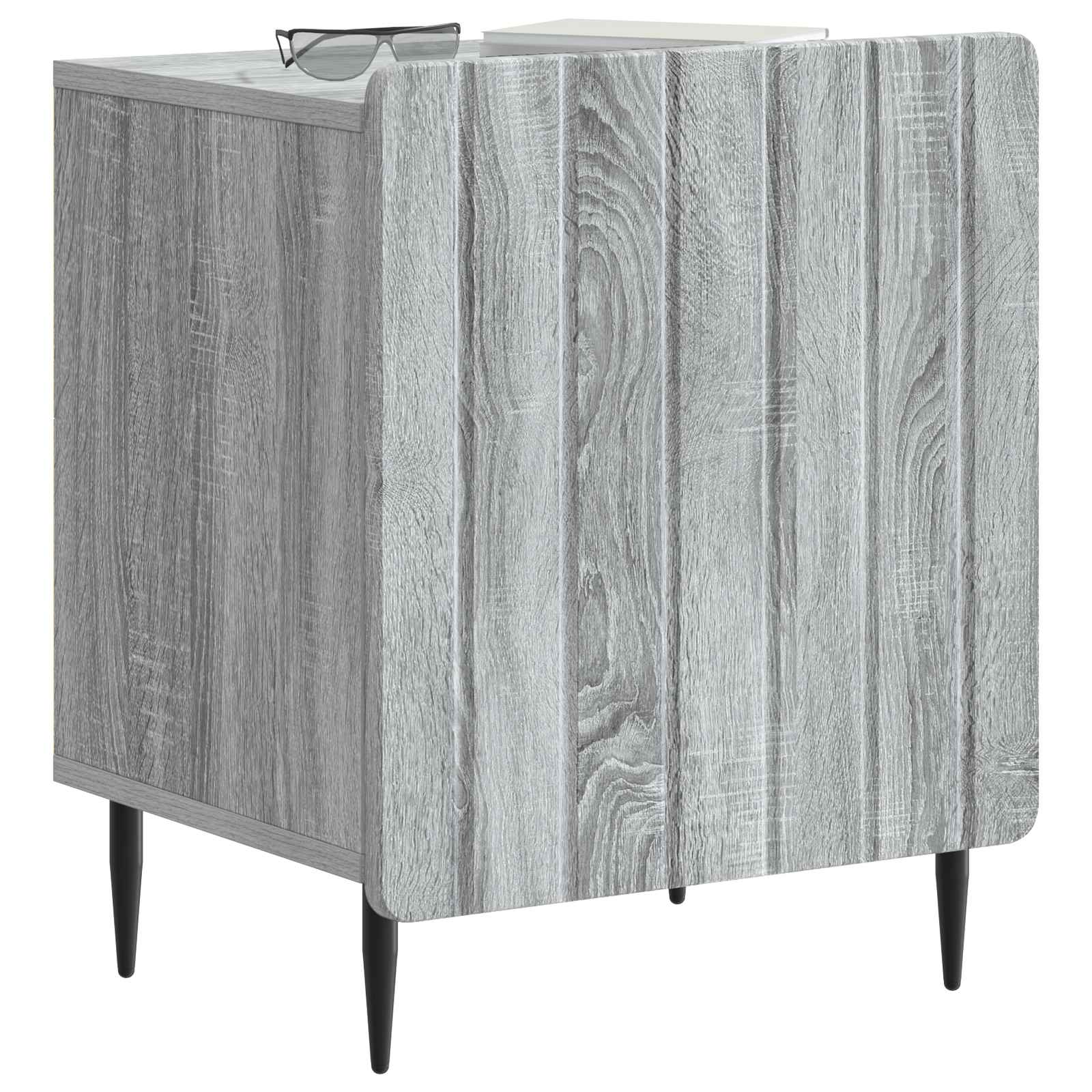 Κομοδίνο 2 pcs Γκρι Sonoma 43 x 34,5 x 52 εκ Επεξεργασμένο Ξύλο - Pakobazaar
