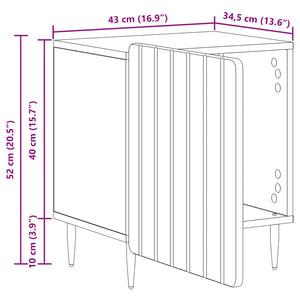 Κομοδίνο 2 pcs Artisan Δρυς 43 x 34,5 x 52 εκ - Pakobazaar