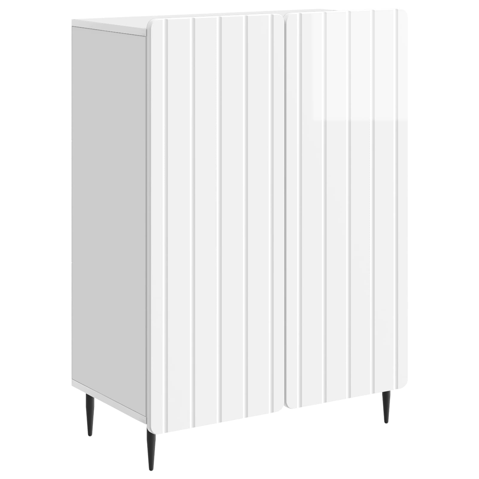 Πλαϊνό γραφείο Γυαλιστερό Λευκό 66 x 34,5 x 92 εκ. - Pakobazaar