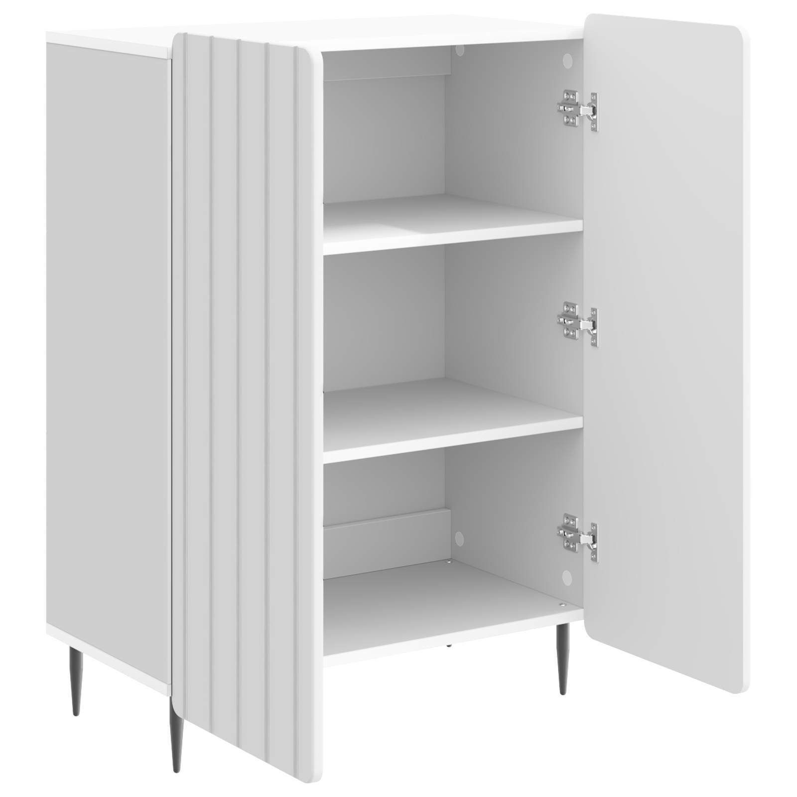 Πλαϊνό γραφείο Γυαλιστερό Λευκό 66 x 34,5 x 92 εκ. - Pakobazaar