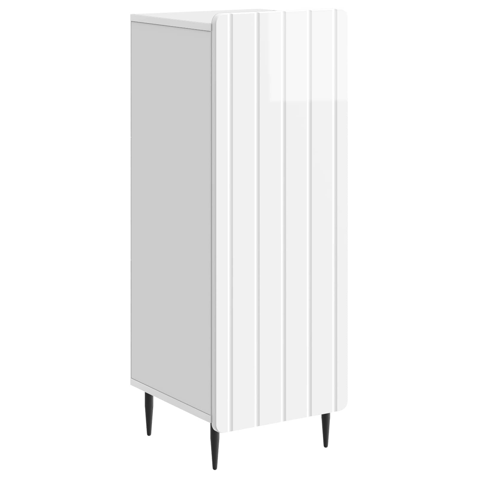 Πλαϊνό γραφείο Γυαλιστερό Λευκό 34,5 x 33 x 92 εκ. - Pakobazaar