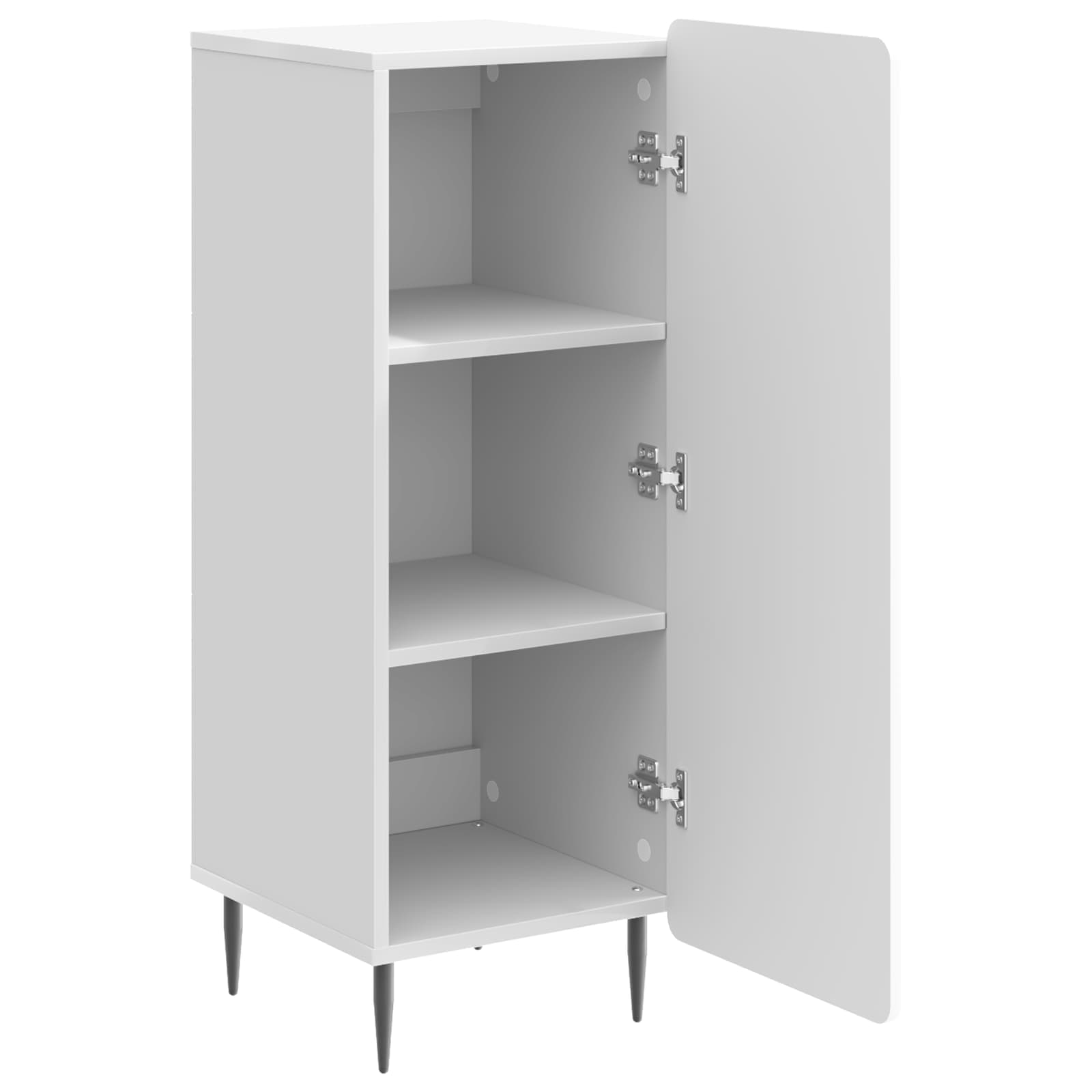 Πλαϊνό γραφείο Γυαλιστερό Λευκό 34,5 x 33 x 92 εκ. - Pakobazaar