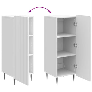 Πλαϊνό γραφείο Γυαλιστερό Λευκό 34,5 x 33 x 92 εκ. - Pakobazaar