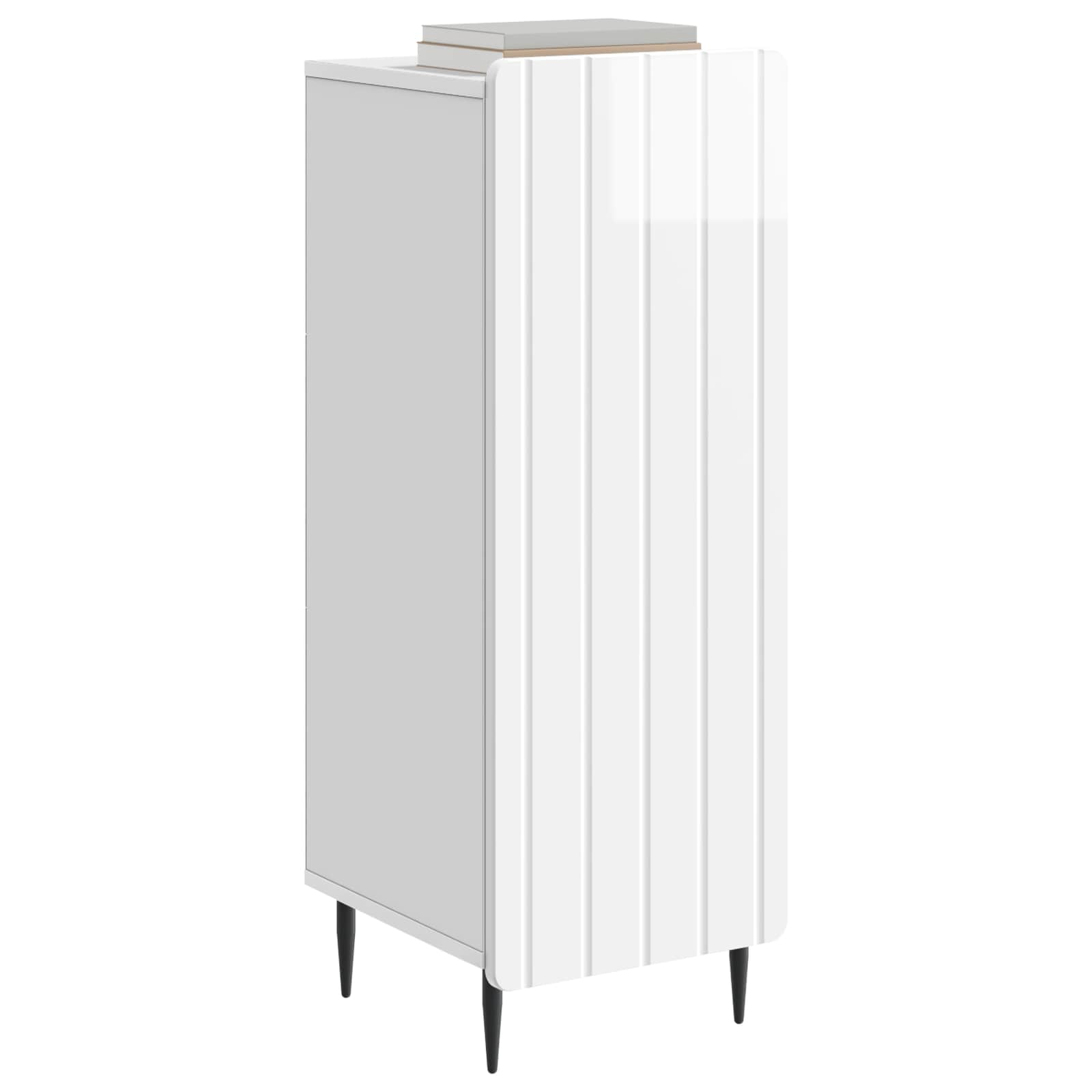 Πλαϊνό γραφείο Γυαλιστερό Λευκό 34,5 x 33 x 92 εκ. - Pakobazaar