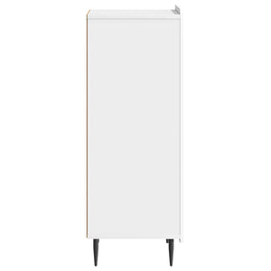 Πλαϊνό γραφείο Γυαλιστερό Λευκό 34,5 x 33 x 92 εκ. - Pakobazaar