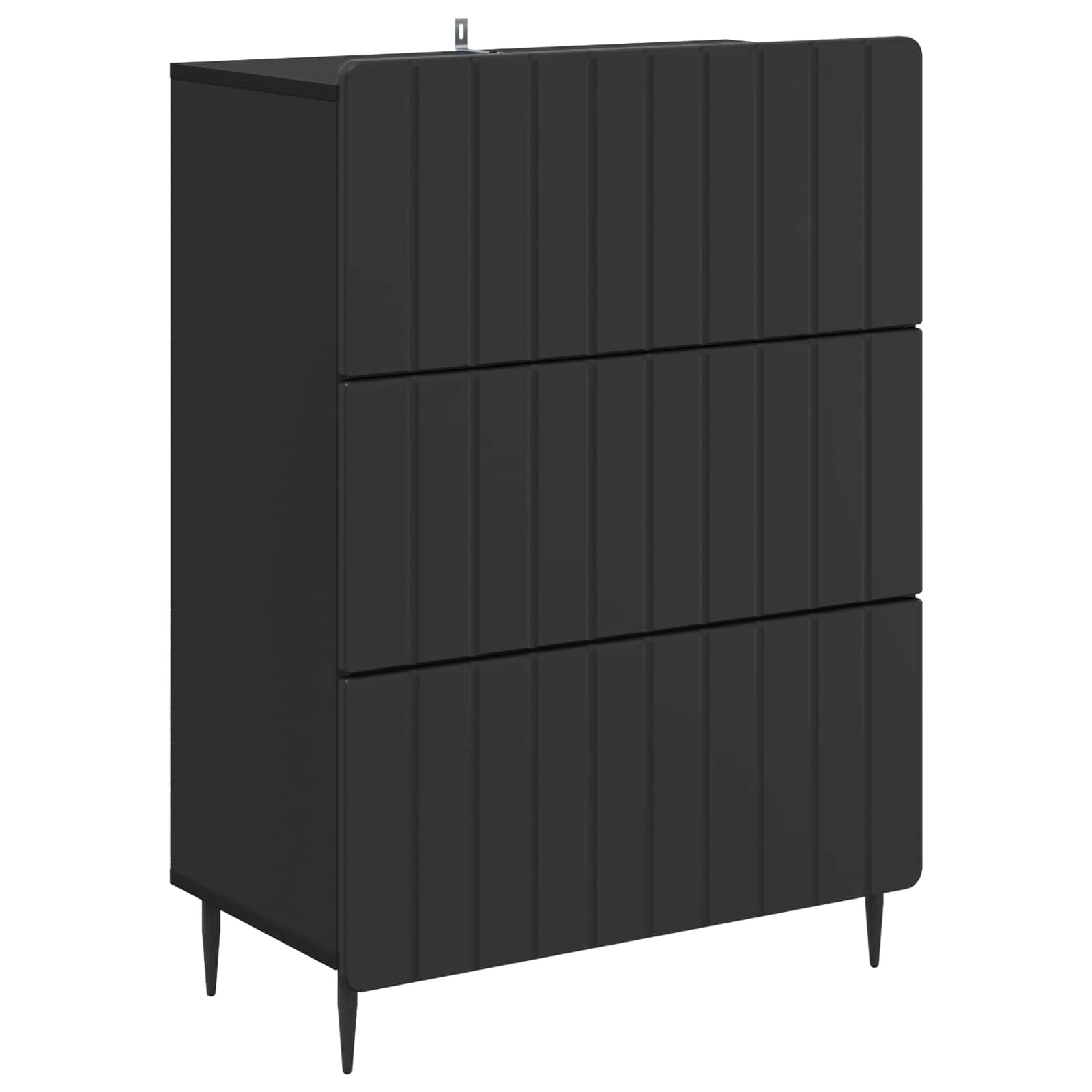 Ντουλάπι με Συρτάρια Μαύρο 66 x 34,5 x 92 εκ. - Pakobazaar