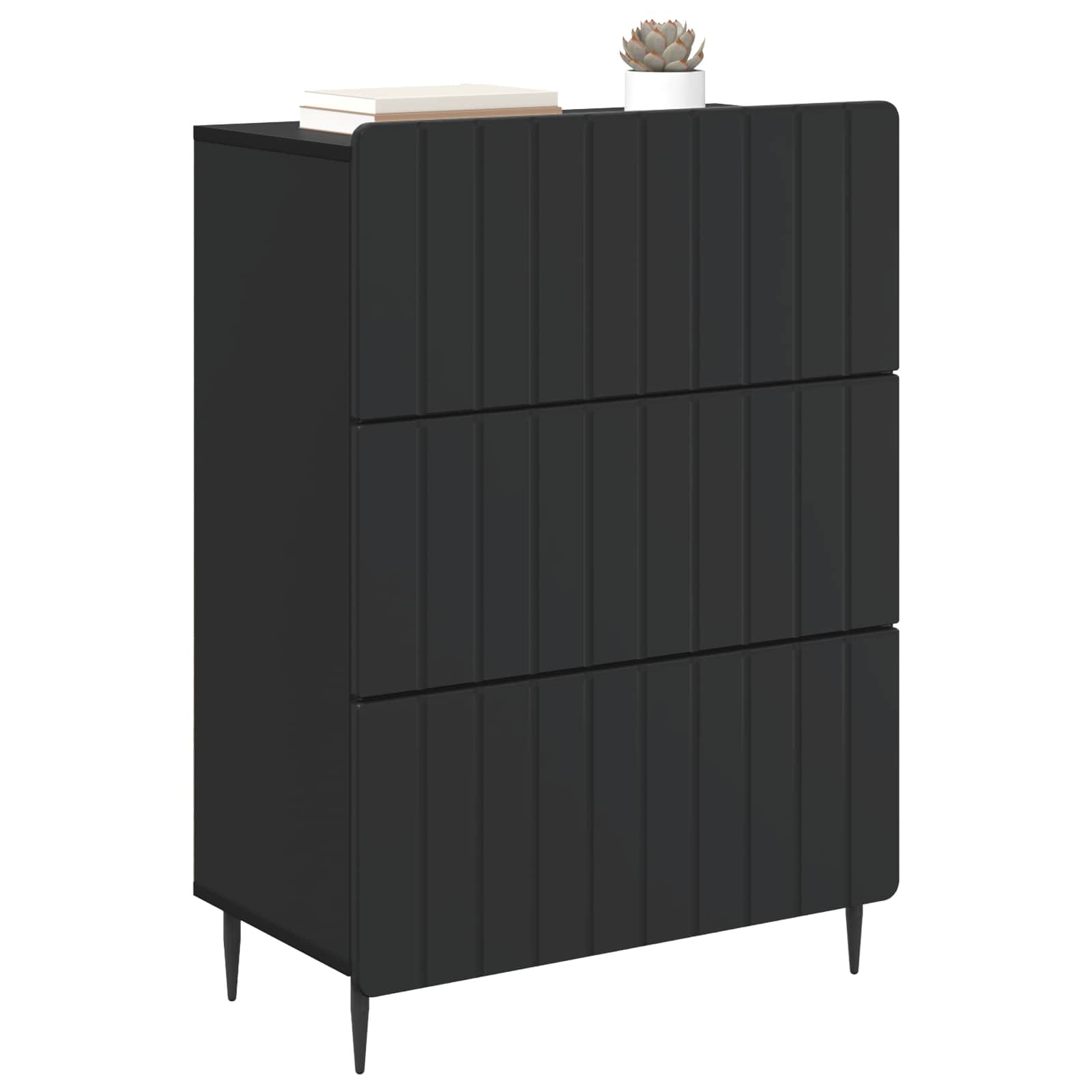 Ντουλάπι με Συρτάρια Μαύρο 66 x 34,5 x 92 εκ. - Pakobazaar