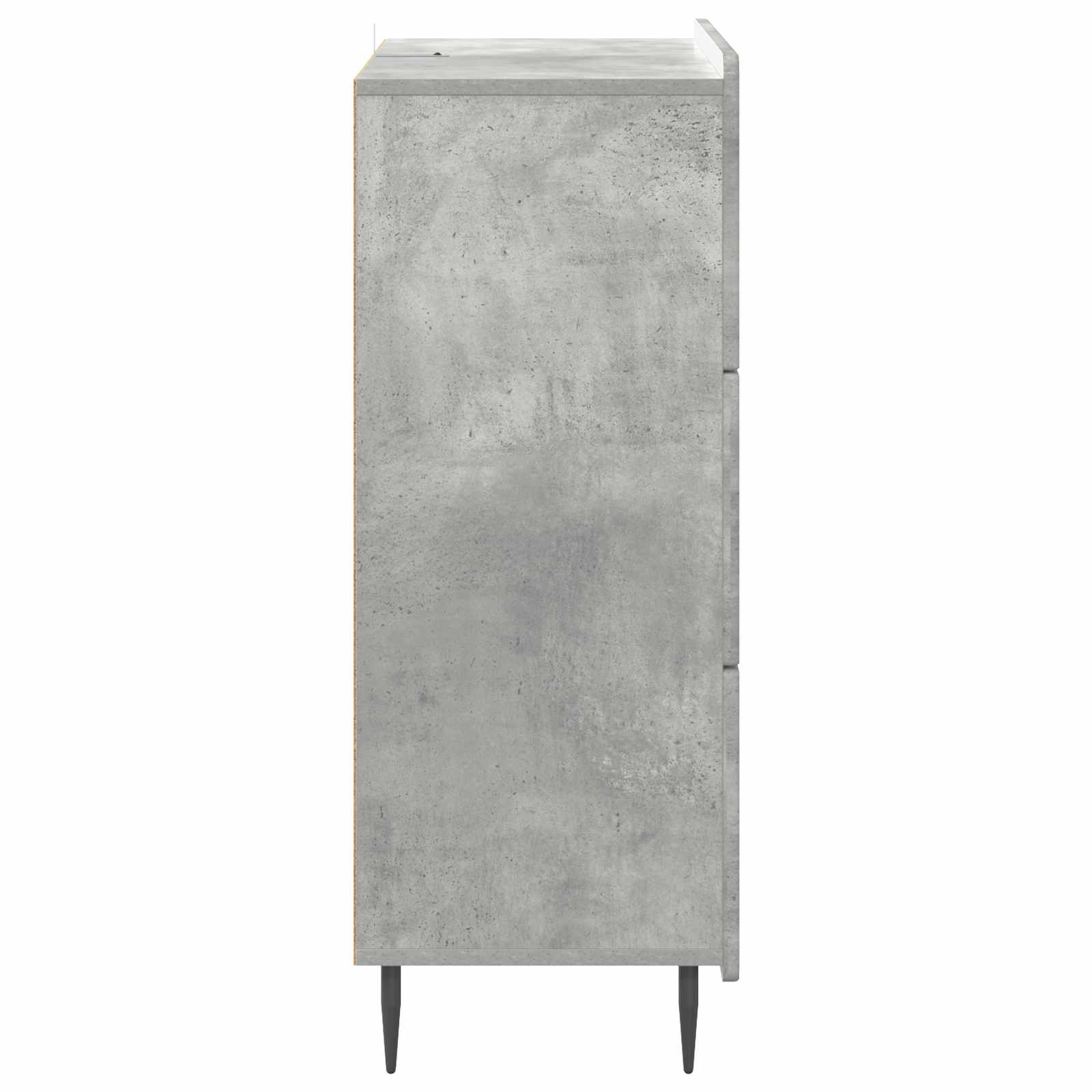 Ντουλάπι με Συρτάρια Γκρι Σκυροδέματος 66 x 34,5 x 92 εκ. - Pakobazaar