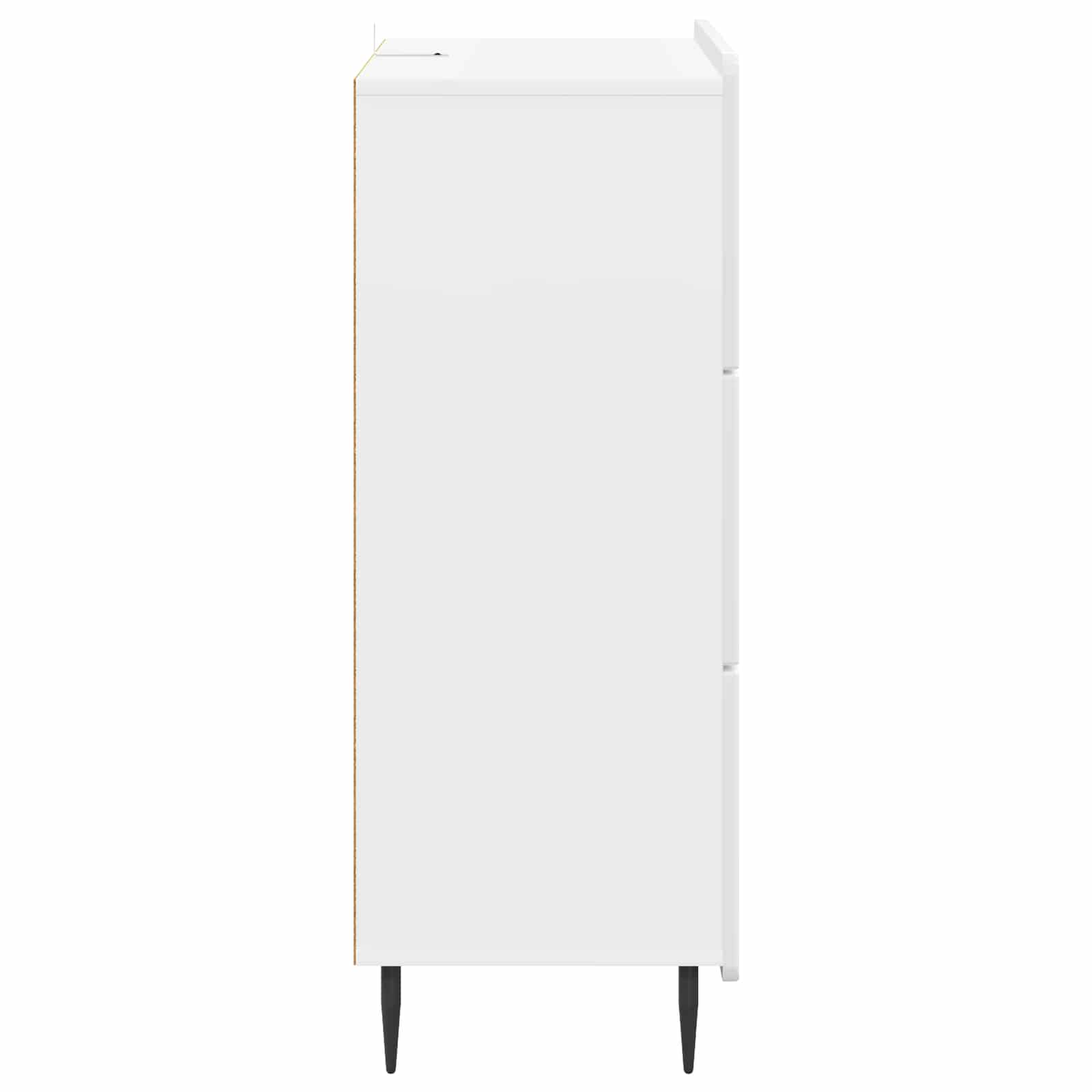 Ντουλάπι με Συρτάρια Γυαλιστερό Λευκό 66 x 34,5 x 92 εκ. - Pakobazaar