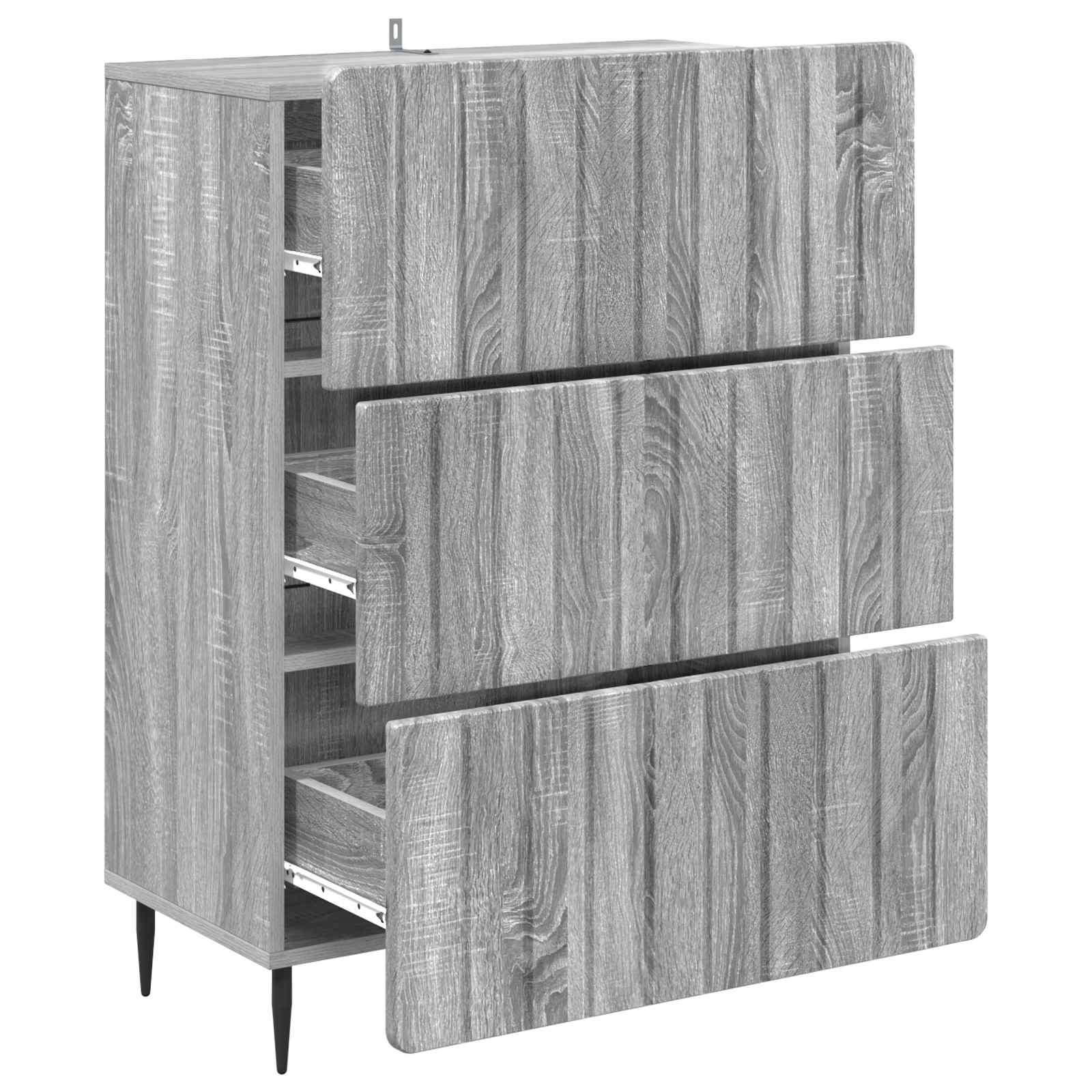 Ντουλάπι με Συρτάρια Γκρι Sonoma 66 x 34,5 x 92 εκ. - Pakobazaar