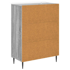 Ντουλάπι με Συρτάρια Γκρι Sonoma 66 x 34,5 x 92 εκ. - Pakobazaar
