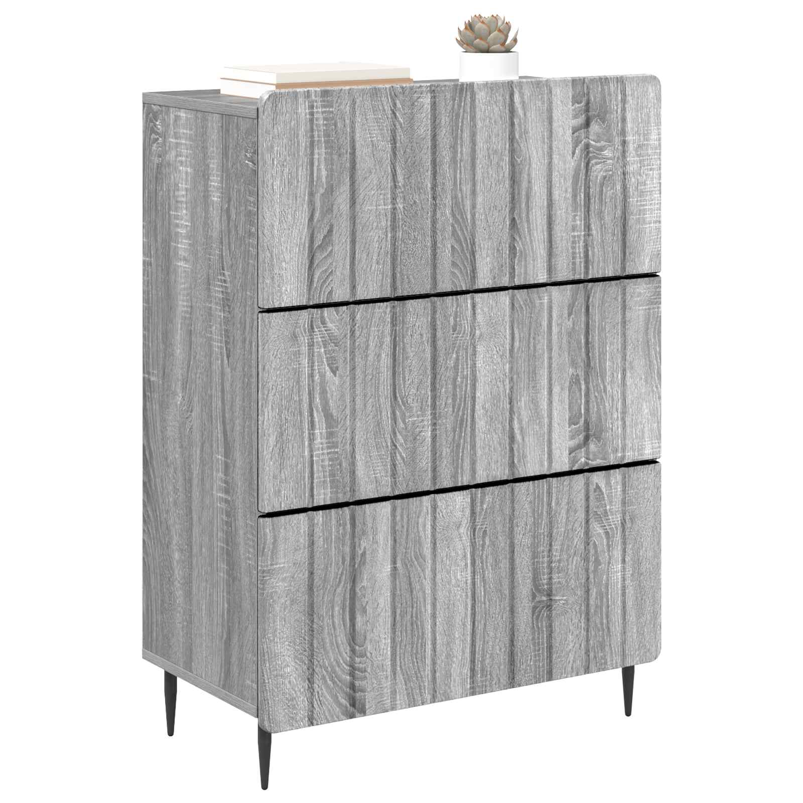 Ντουλάπι με Συρτάρια Γκρι Sonoma 66 x 34,5 x 92 εκ. - Pakobazaar