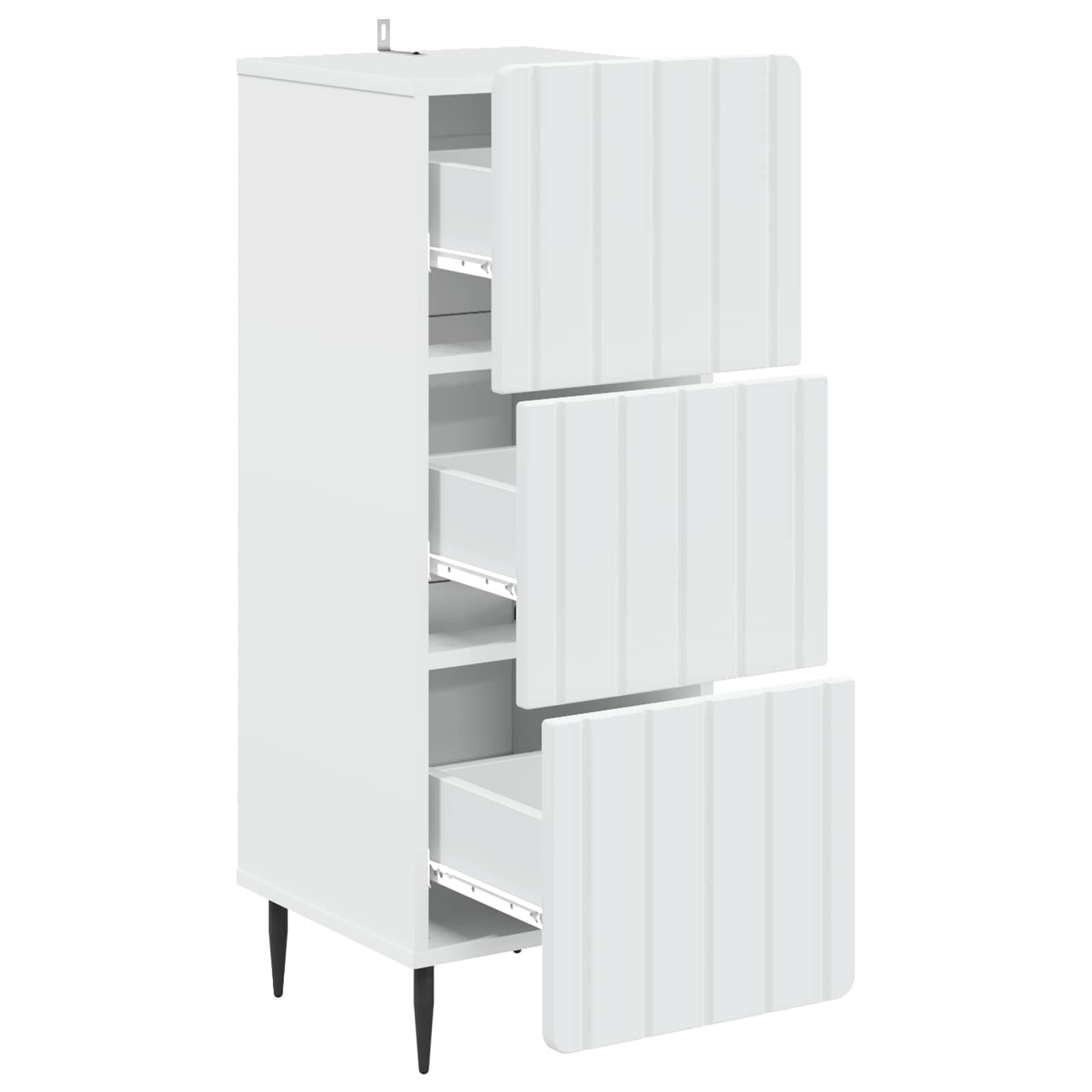 Ντουλάπι με Συρτάρια Λευκό 33 x 34,5 x 92 εκ. - Pakobazaar