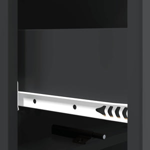 Ντουλάπι με Συρτάρια Μαύρο 33 x 34,5 x 92 εκ. - Pakobazaar
