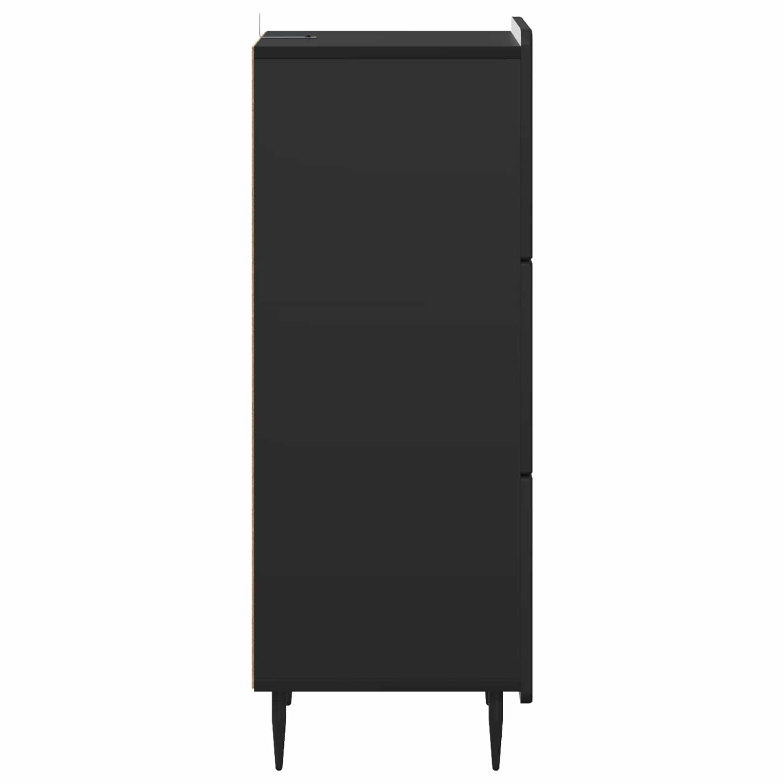Ντουλάπι με Συρτάρια Μαύρο 33 x 34,5 x 92 εκ. - Pakobazaar