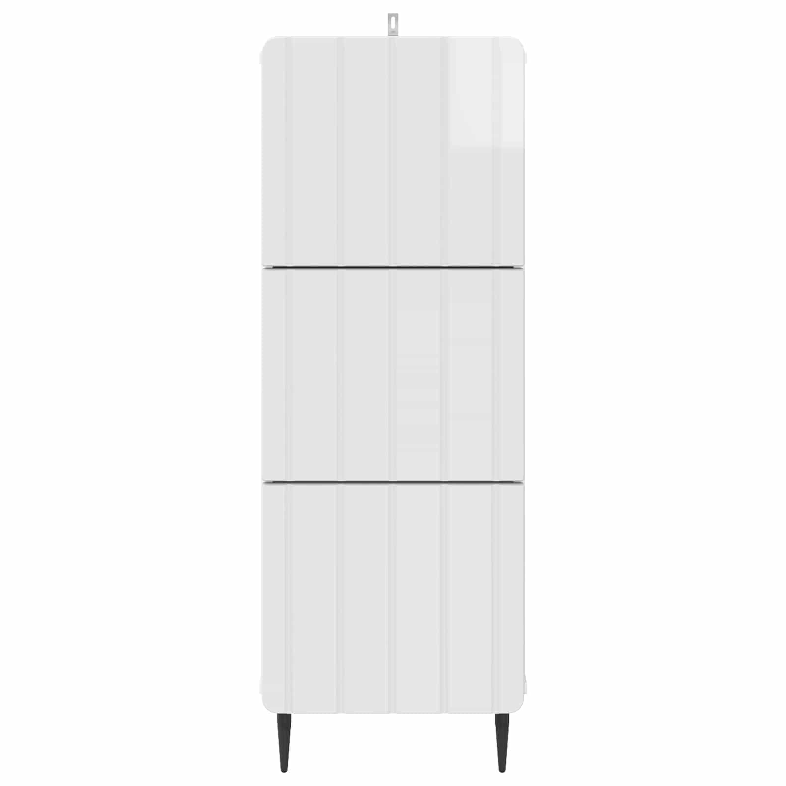 Ντουλάπι με Συρτάρια Γυαλιστερό Λευκό 33 x 34,5 x 92 εκ. - Pakobazaar