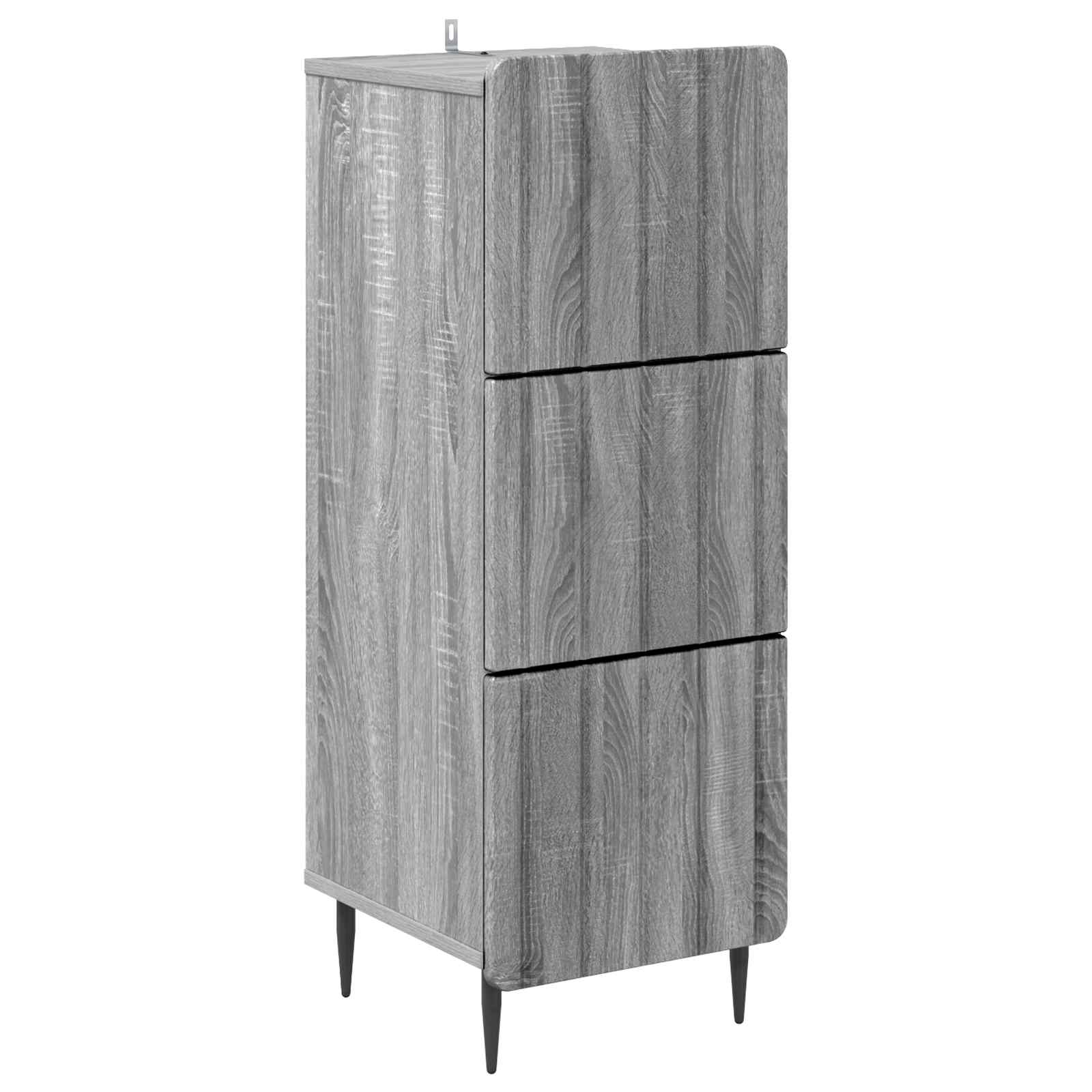 Ντουλάπι με Συρτάρια Γκρι Sonoma 33 x 34,5 x 92 εκ. - Pakobazaar