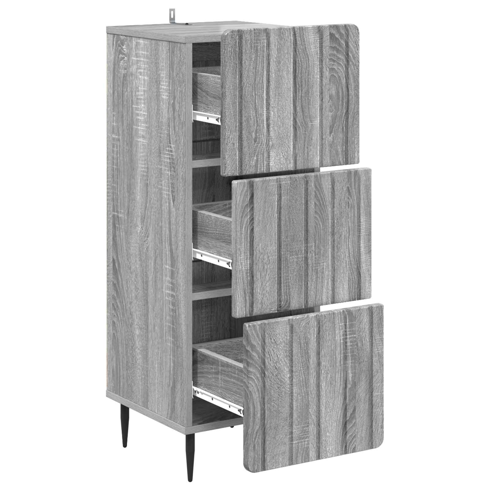 Ντουλάπι με Συρτάρια Γκρι Sonoma 33 x 34,5 x 92 εκ. - Pakobazaar