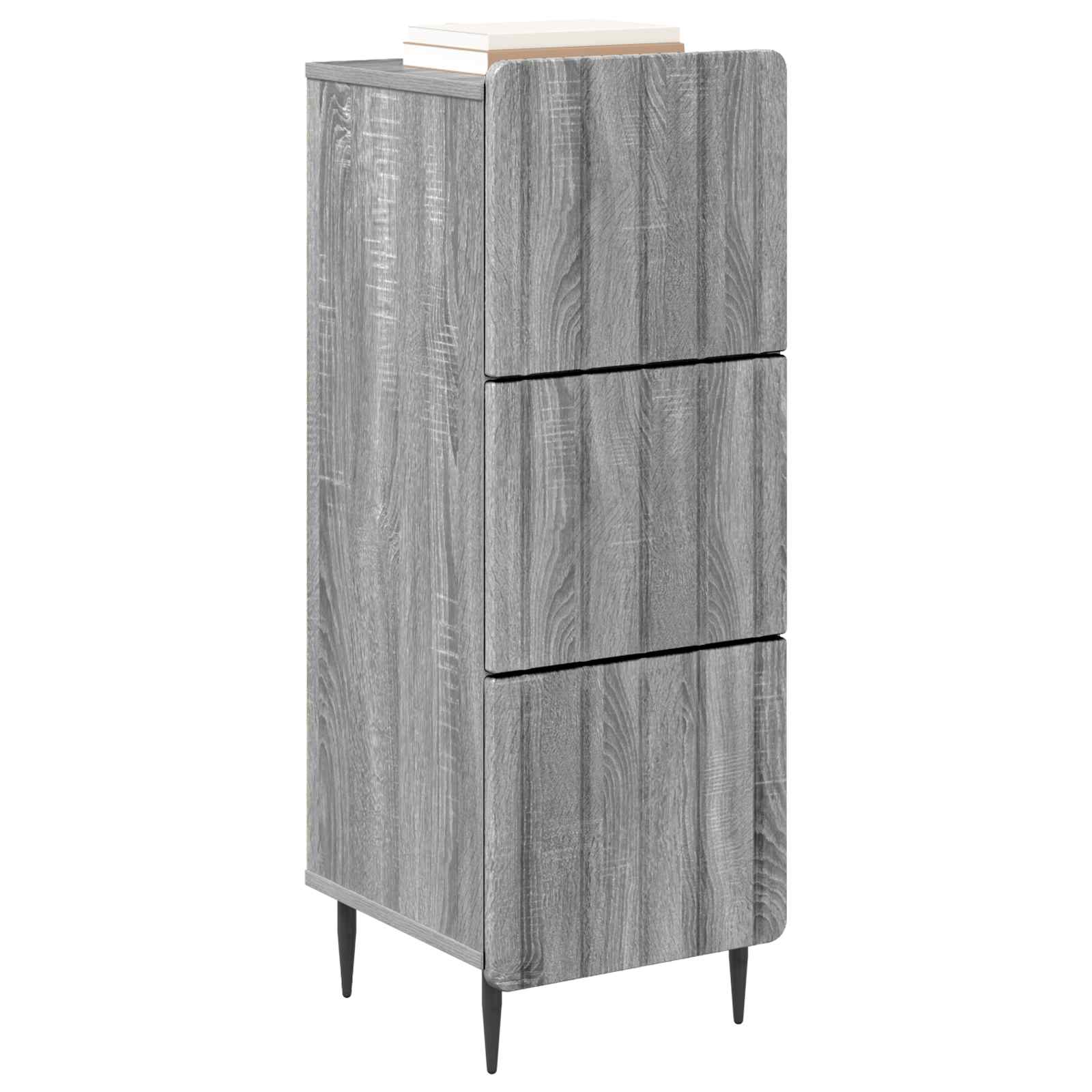 Ντουλάπι με Συρτάρια Γκρι Sonoma 33 x 34,5 x 92 εκ. - Pakobazaar
