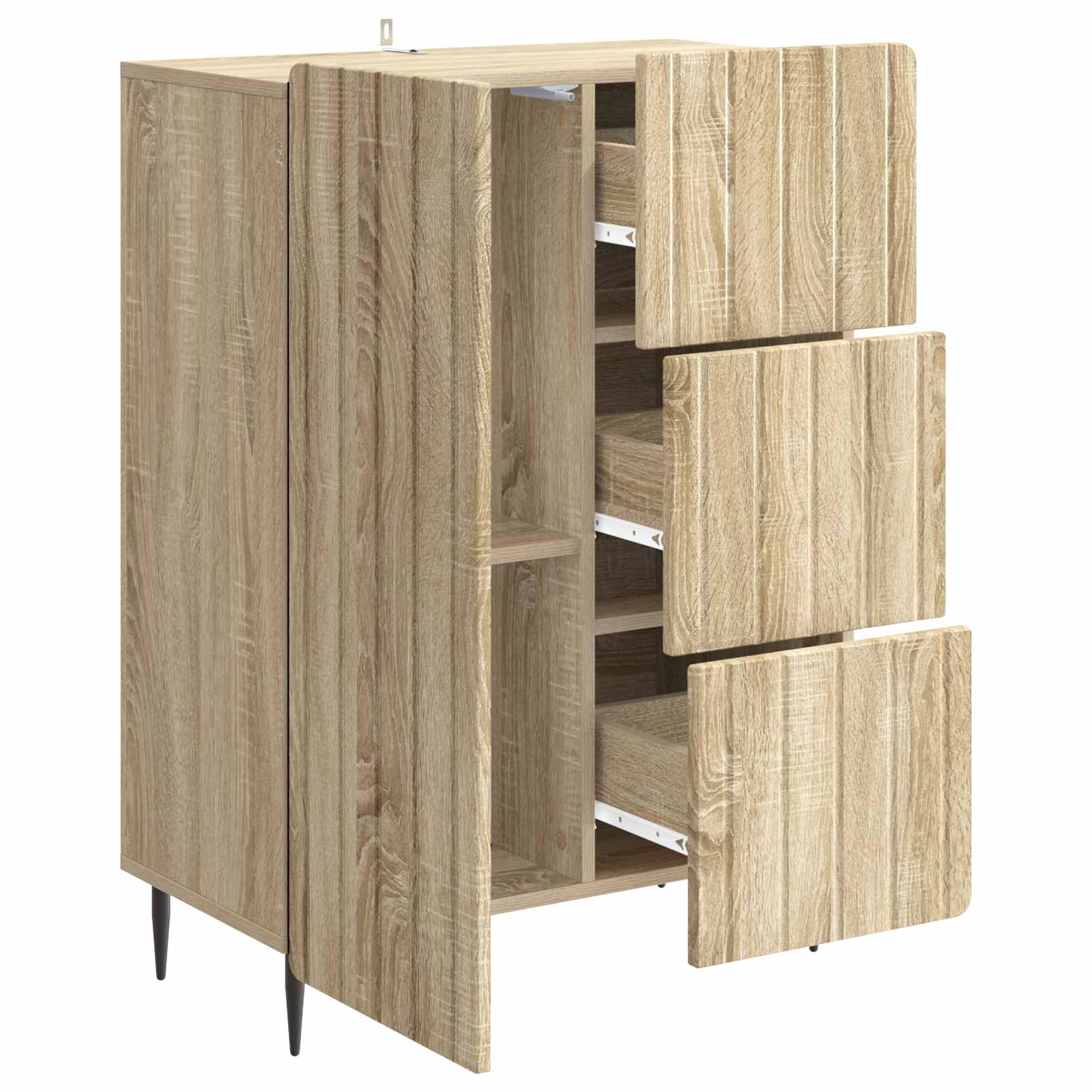 Πλαϊνό γραφείο με συρτάρι Sonoma Δρυς 66 x 34,5 x 91,5 εκ - Pakobazaar