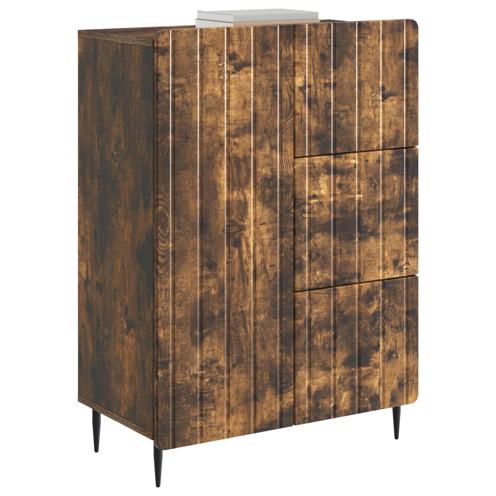 Πλαϊνό γραφείο Καπνισμένο Ξύλο Δρυός 66 x 34,5 x 91,5 εκ - Pakobazaar