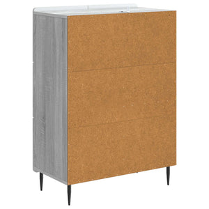 Πλαϊνό γραφείο με συρτάρι Γκρι Sonoma 66 x 34,5 x 91,5 εκ - Pakobazaar