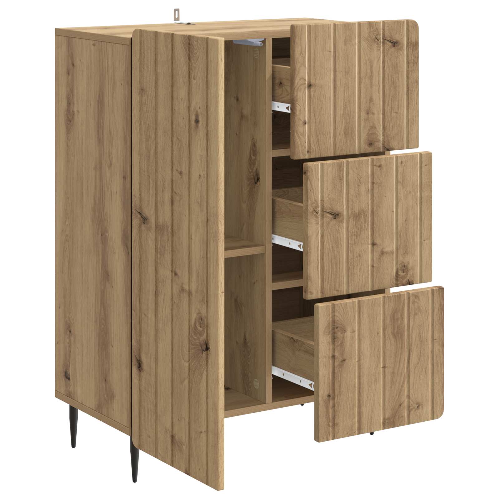 Πλαϊνό γραφείο με συρτάρι Artisan Δρυς 66 x 34,5 x 91,5 εκ - Pakobazaar