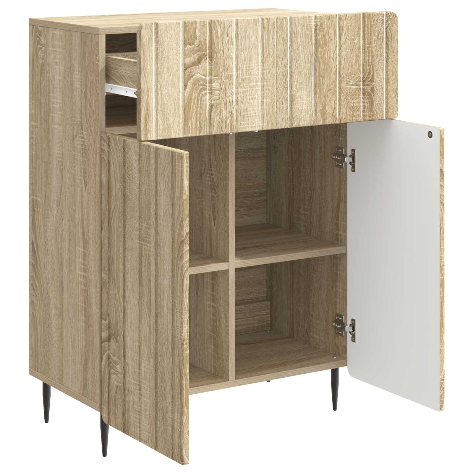 Πλαϊνό γραφείο με συρτάρι Sonoma Δρυς 66 x 34,5 x 92 εκ. - Pakobazaar