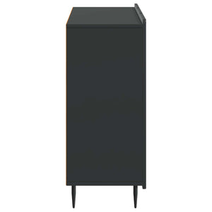 Πλαϊνό γραφείο Μαύρο 89 x 34,5 x 82 εκ. Επεξεργασμένο Ξύλο - Pakobazaar