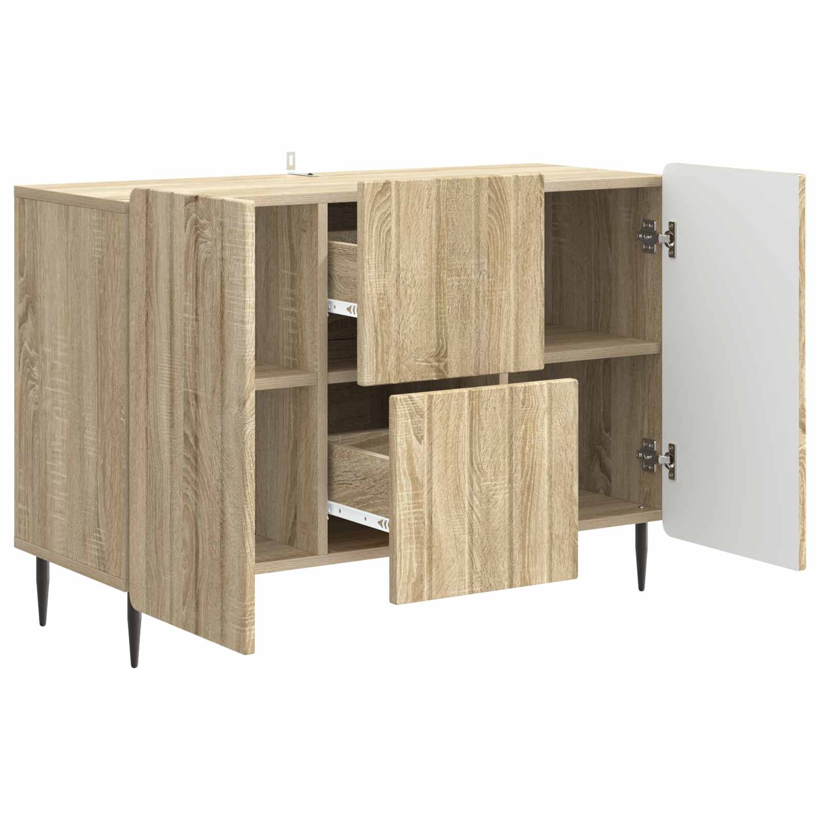 Πλαϊνό γραφείο με συρτάρι Sonoma Δρυς 89 x 34,5 x 62 εκ. - Pakobazaar