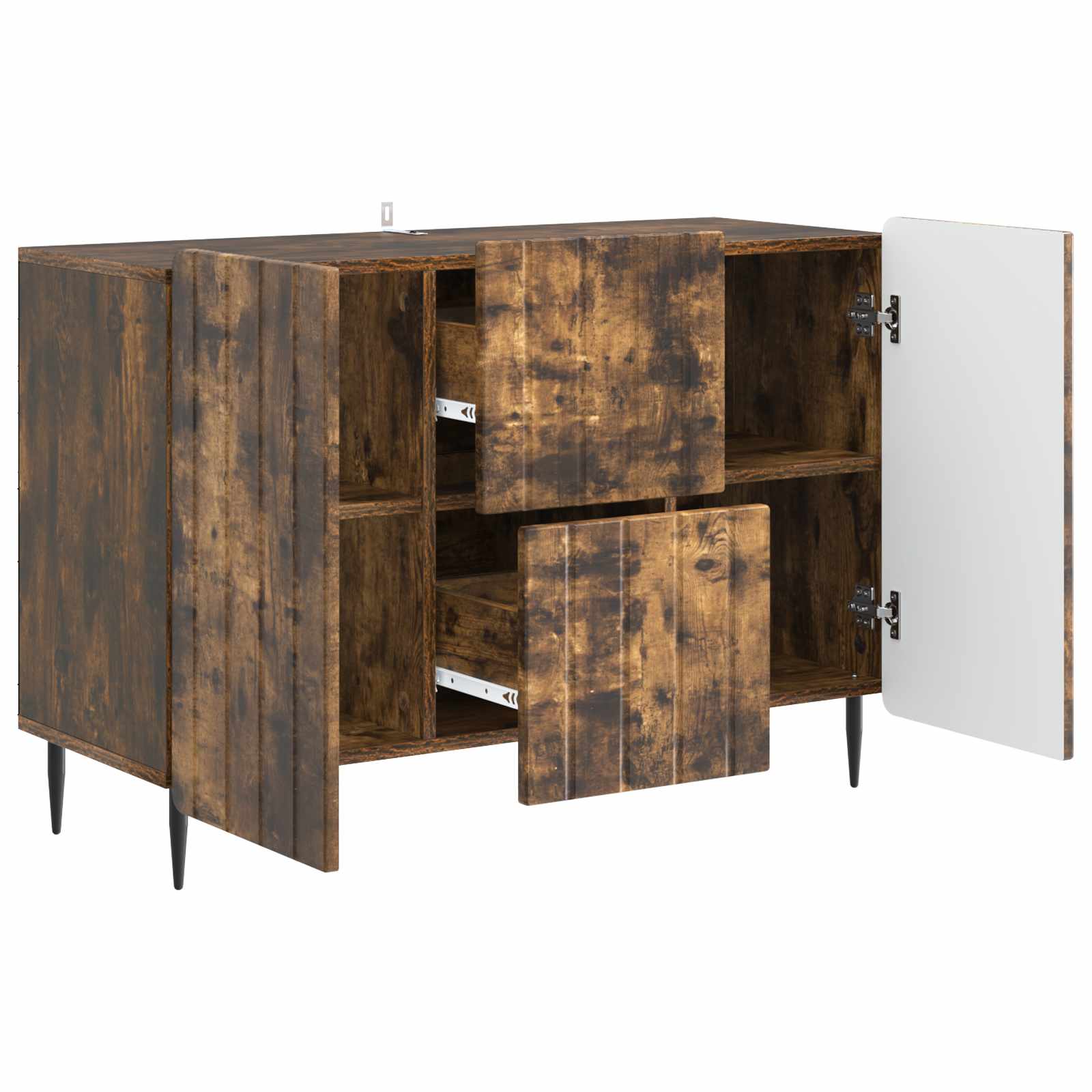 Πλαϊνό γραφείο Καπνισμένο Ξύλο Δρυός 89 x 34,5 x 62 εκ. - Pakobazaar