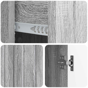 Πλαϊνό γραφείο με συρτάρι Γκρι Sonoma 89 x 34,5 x 62 εκ. - Pakobazaar