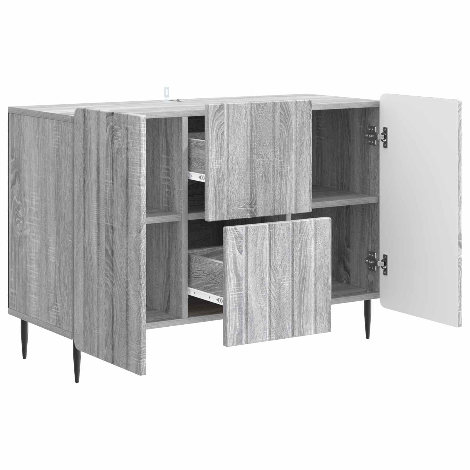 Πλαϊνό γραφείο με συρτάρι Γκρι Sonoma 89 x 34,5 x 62 εκ. - Pakobazaar