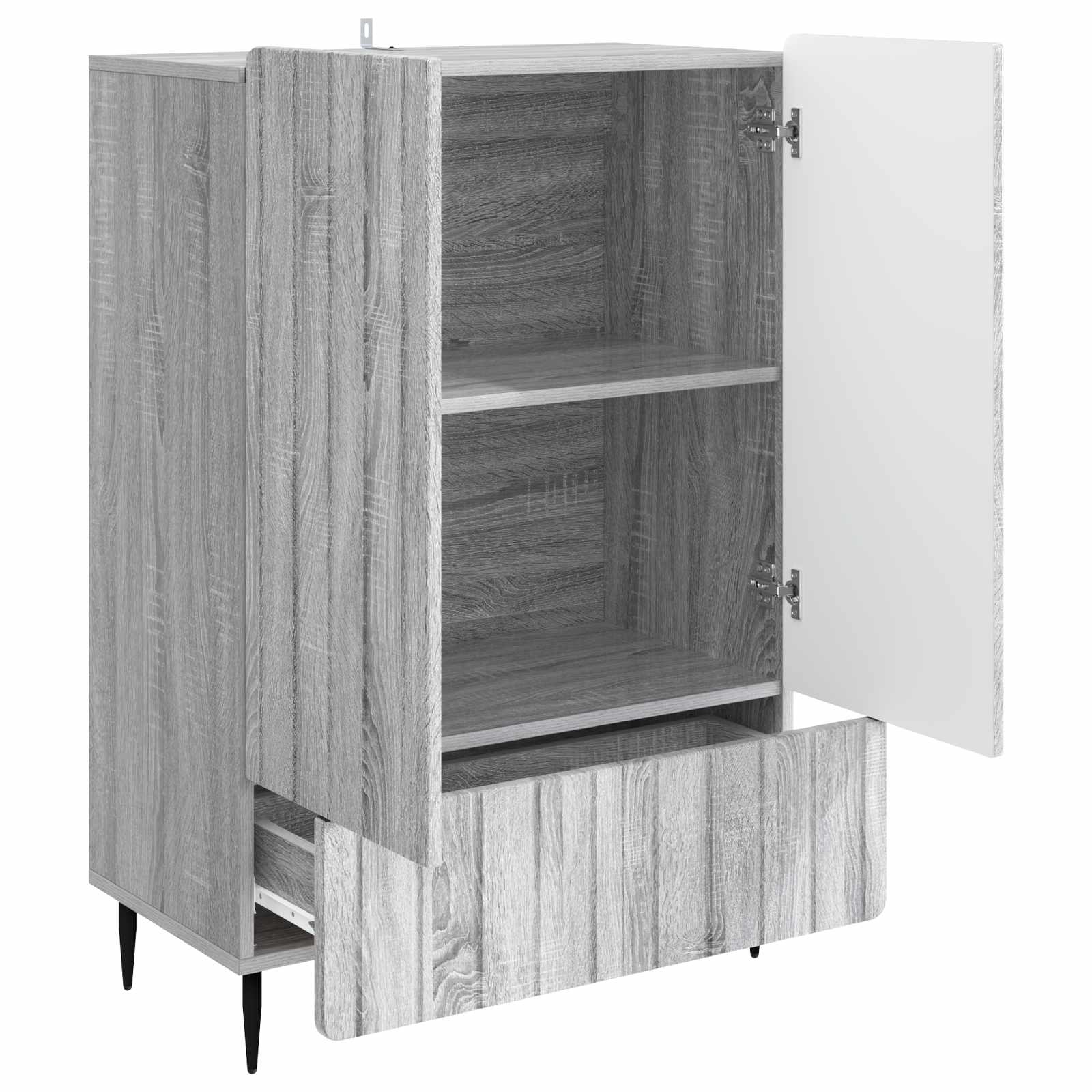 Πλαϊνό γραφείο με συρτάρι Γκρι Sonoma 66 x 34,5 x 97 εκ. - Pakobazaar