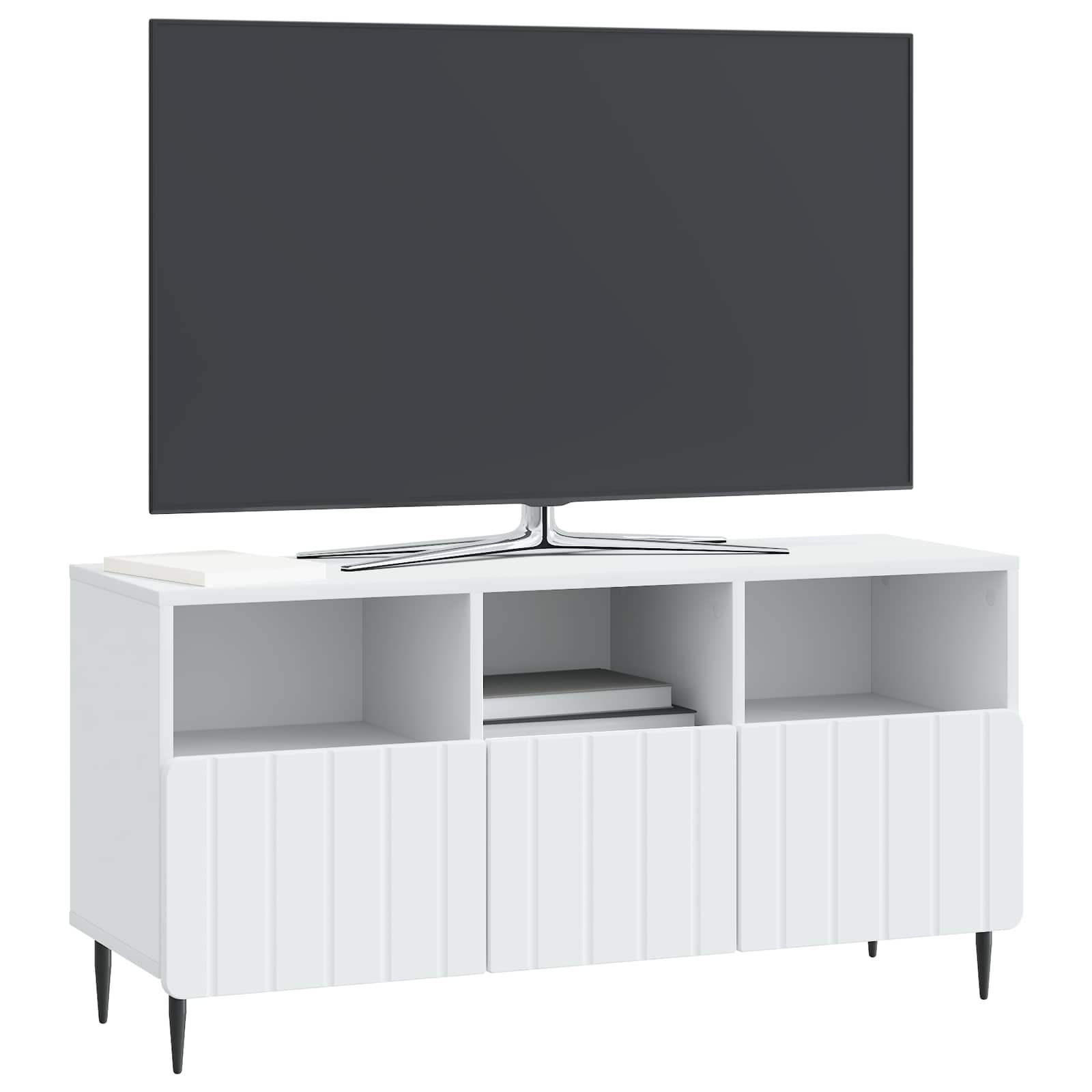 Ντουλάπι TV Λευκό 102 x 34,5 x 50 εκ. Επεξεργασμένο Ξύλο - Pakobazaar